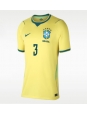 Ženske Nogometnih dresov Brazilija Gabriel Magalhaes #3 Domači SP 2026 Kratki rokavi